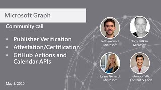 Microsoft Graph community callMay 2020 [upl. by Enyale]