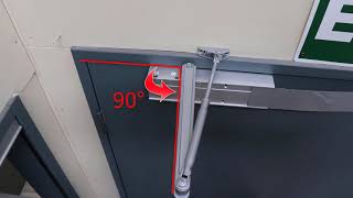 How to Install an Automatic Door Closer  Hydraulic Door Closer Standard Installation [upl. by Okia]