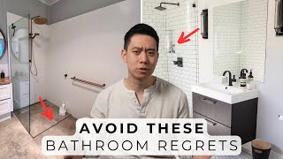 11 Bathroom Design Regrets amp Costly Mistakes To Avoid [upl. by Enirahtac832]