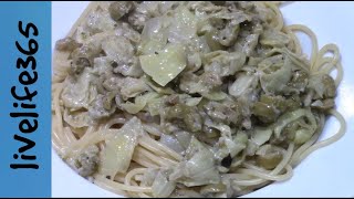 How toMake Killer Artichoke amp Olive Pasta [upl. by Harneen]