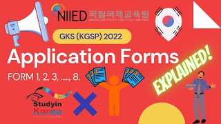 GKS KGSP 2022  Filling GKS Graduate Application Form  All FORMs Explained English [upl. by Laurentia]