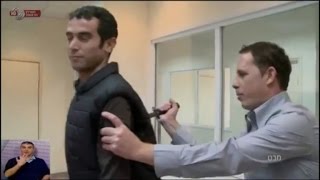 Reporter Actually Gets Stabbed on TV While Testing KnifeProof Vest [upl. by Tung]