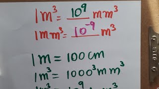 mm3 to m3 and m3 to mm3 [upl. by Eniloj]