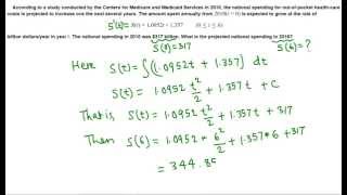 Business Calculus Definite integral application [upl. by Winograd]