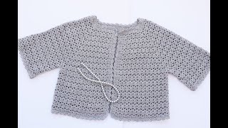 PRECIOSA TERMINACIÓN CROCHET PARA BLUSAS Y COBIJAS majovelcrochet [upl. by Nnylyma]