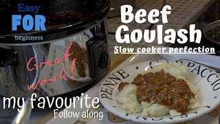 How to Make Slow Cooker Beef Goulash  Easy Crock Pot Recipe [upl. by Neuberger802]