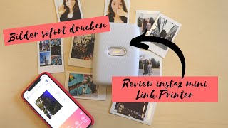 Bilder sofort drucken  Review instax mini Link Printer [upl. by Emogene]