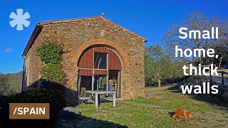 Turns stone barn into minimal hideaway with stealth furniturerooms [upl. by Eelyab]