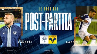 Le voci del post partita Paolo Zanetti e Darko Lazovic [upl. by Eceerehs]