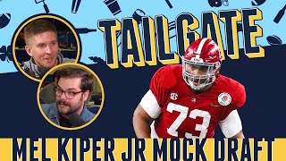 Mel Kiper Jr Mock Draft  Daniel Jeremiah Top50 Big Board 2022 NFL Draft Prop Lines  PFF Tailgate [upl. by Celestine385]