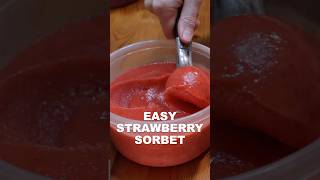 Easy Strawberry Sorbet [upl. by Worthy]