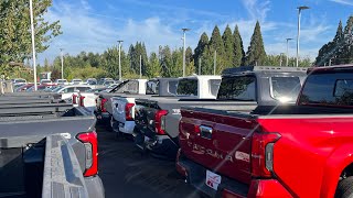 Tons of 2024 Toyota Tacomas sitting on Lot 50k for cloth seats [upl. by Fausta]