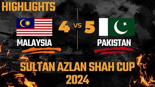 Pakistan Vs Malaysia hockey match Highlights  Sultan Azlan Shah Cup 2024 Highlights [upl. by Adonis684]