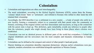 Colonialism Postcolonial Studies [upl. by Mauchi]