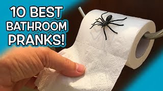 10 Best Bathroom Pranks on Family [upl. by Colton395]