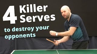 4 killer serves to destroy your opponents with Craig Bryant [upl. by Repohtsirhc101]