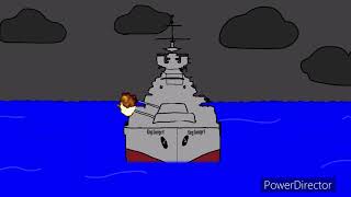 Sabaton Bismarck  KMS Bismarck Sinking PowerDirector Animation [upl. by Alesig]