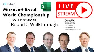 Microsoft Excel World Championship  Round 2 LIVE walkthrough [upl. by Fita]