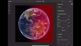 Adjusting Masks with Refine Edge in Photoshop for the iPad [upl. by Rusty]