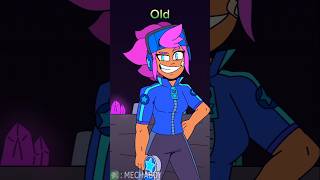 old vs new star shelly brawlstars brawlstarsanimation edgar [upl. by Eslek]