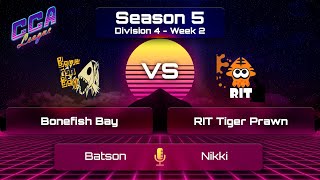 Div 4 Bonefish Bay vs RIT Tiger Prawn  CCA League S5 W2 [upl. by Janeczka]