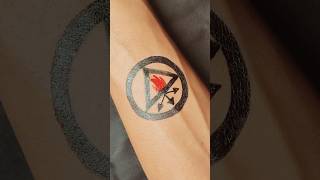 HOW TO MAKE A SIMPLE TATTOO ideatattoo tattooideas art tattooartist art shorts [upl. by Eisinger]