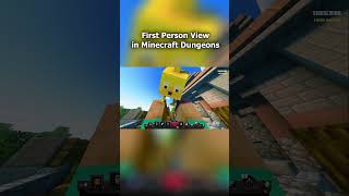 FIRST PERSON VIEW In Minecraft Dungeons shorts [upl. by Fredella]