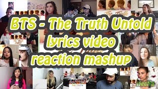 BTS 전하지 못한 진심 The Truth Untold lyrics video｜reaction mashup [upl. by Rhodes859]