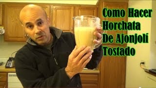 Horchata De Ajonjolí Tostado  Leche De Sésamo Tostado  Benne [upl. by Dolloff]