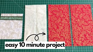 A Quick Sewing Project from Scraps of Fabric 05 [upl. by Tabbitha]