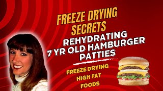 RehydratingReconstituting 7 year old Freeze Dried Cooked Hamburger Patties High Fat Freeze Drying [upl. by Engen732]