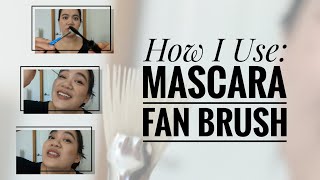 HOW I USE Mascara Fan Brush Natural Mascara more control a new technique [upl. by Rubens982]