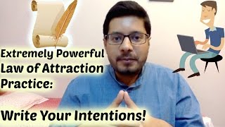 Powerful Law of Attraction Technique  Write Your Intentions  Manifest Faster  Tips and Tricks [upl. by Naejamron151]