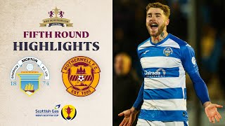 Greenock Morton 21 Motherwell  Scottish Gas Mens Scottish Cup Fifth Round Highlights [upl. by Celestyn611]