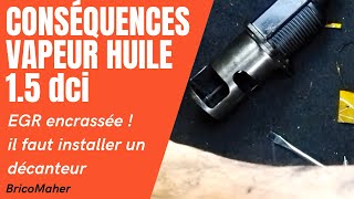 Conséquence vapeur huile moteur  Vanne EGR encrassée [upl. by Alinna405]