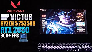 Testing Valorant HP Victus Ryzen 5 7535HS Rtx 2050 Gaming Laptop [upl. by Banky]