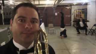 The National Brass Symposium Takes an Inside Look at the BSO Brass Warm Ups [upl. by Thorny99]