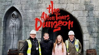 The Alton Towers Dungeon Behind The Scenes amp First Look [upl. by Akirre]