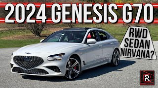 The 2024 Genesis G70 33T Is A Exemplary TwinTurbo Powered RWD Sports Sedan [upl. by Cordie]