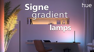 Get to Know the Philips Hue Signe Gradient Floor and Table Lamps [upl. by Yrrum]