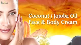 DIY  Coconut Jojoba Oil Face amp Body Cream  Beauty Tips for Glowing Skin [upl. by Ellehcirt]