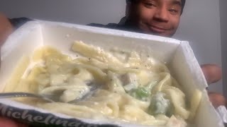 Michelina’s fettuccine alfredo Mukbang [upl. by Ened]