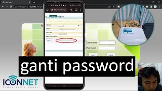 Cara Ganti Password Wifi Iconnet Lewat Hp [upl. by Gnuh]