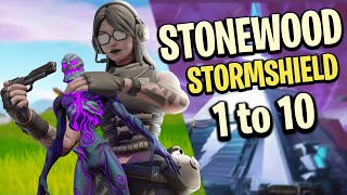 How to do Stonewood storm shield 1 to 10 complete explanation  fortnite STW [upl. by Ahsaya]