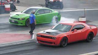 Hellcat vs Charger 392  muscle cars drag racing [upl. by Nea]