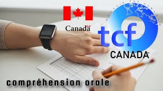 TCF CANADA exemple 01 entrainment compréhension orale partie N1 [upl. by Inna]