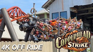 Copperhead Strike 4K OFF Ride POV Carowinds Charlotte NC [upl. by Cornelle]