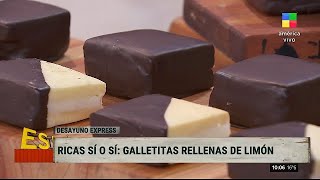 La receta de galletitas rellenas de limón 🍋🍫 [upl. by Stempien193]