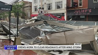 Thousands without power after storm leaves behind path of damage in Joliet [upl. by Baldridge]