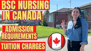 BSC nursing in Canada  Registered nurse  Admission requirements  Tuition charges  NclexRN exam [upl. by Henry]